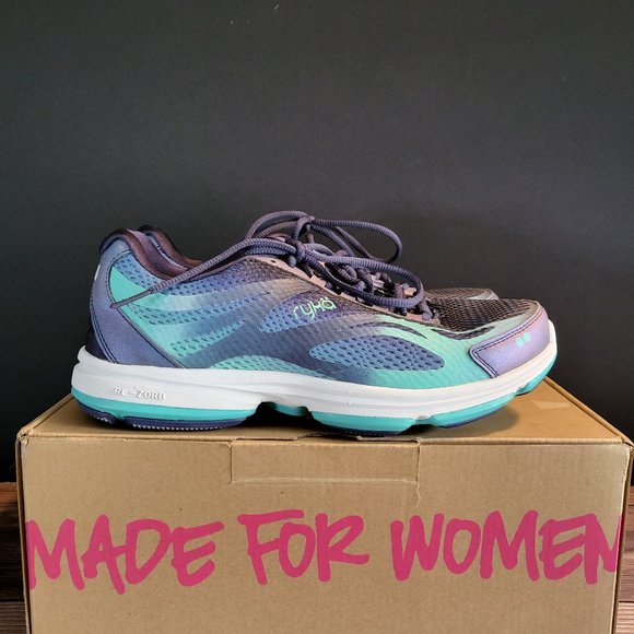 Ryka Shoes Ryka Devo Plus 2 Navyteal Tennis Shoe Women Size 7 2m Like New In Box Poshmark
